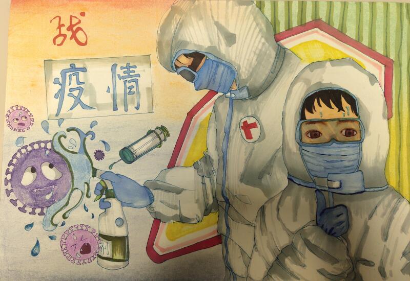 “疫情當(dāng)前，孩子們有‘畫’說”作品展播（三十五）
