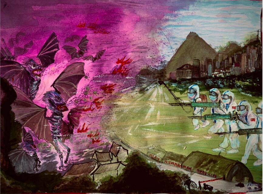 “疫情當(dāng)前，孩子們有‘畫’說”作品展播（四十三）