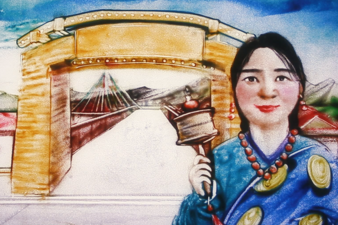 沙畫|奮力追夢！2020決戰(zhàn)脫貧攻堅“甘肅卷”