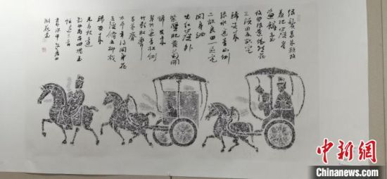 圖為傳拓作品。　崔琳 攝