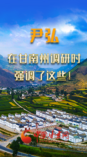 圖解|尹弘書記在甘南州調研時強調了這些！