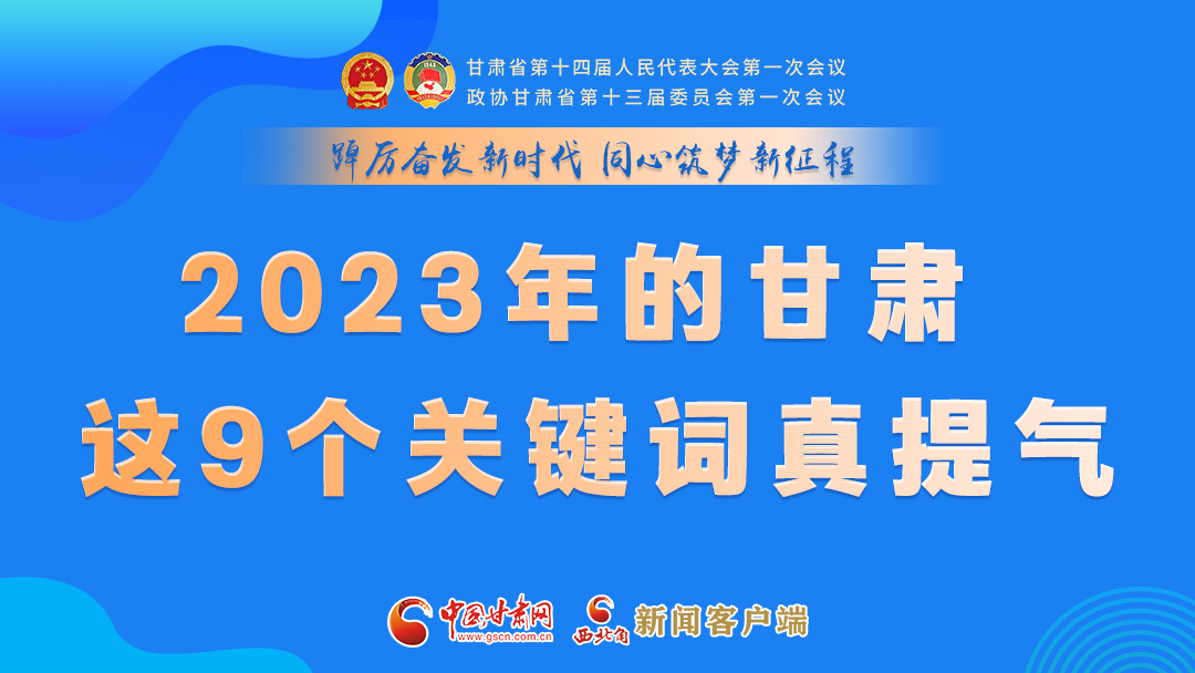 海報|2023年的甘肅 這9個關鍵詞真提氣！