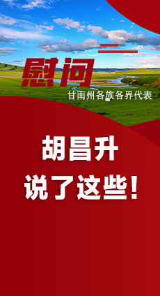  圖解|慰問甘南州各族各界代表 胡昌升說了這些！