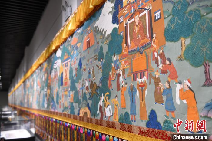 8月20日，“塔影河聲吉祥千年——涼州會盟暨蘭州與武威文物聯(lián)展”在蘭州市博物館開展。戴文昌 攝